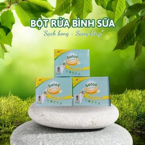 Bột rửa bình sữa Satos
