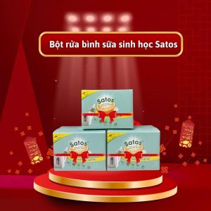 Bột rửa bình sữa sinh học Satos