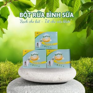 Bột rửa bình sữa Satos