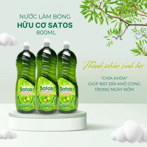 Nước làm bóng hữu cơ Satos 800ml