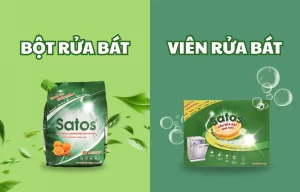nên dùng viên rửa bát hay bột rửa bát