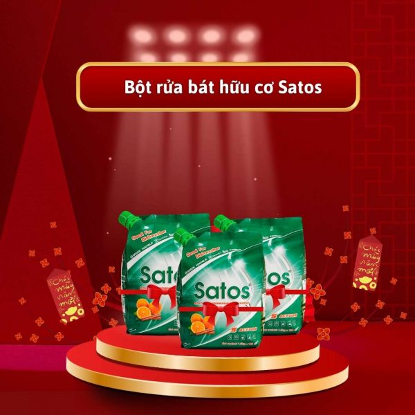 Bột rửa bát hữu cơ Satos