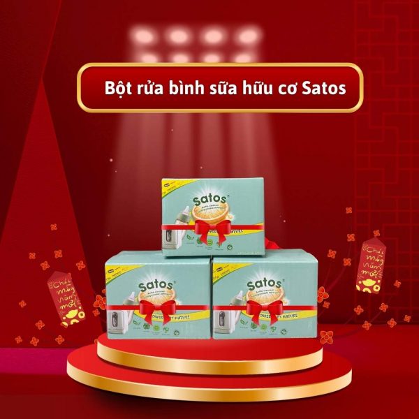 Bột rửa bình sữa hữu cơ Satos