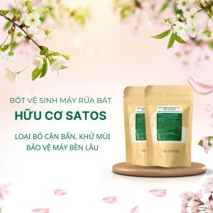 Bột vệ sinh máy rửa bát hữu cơ Satos