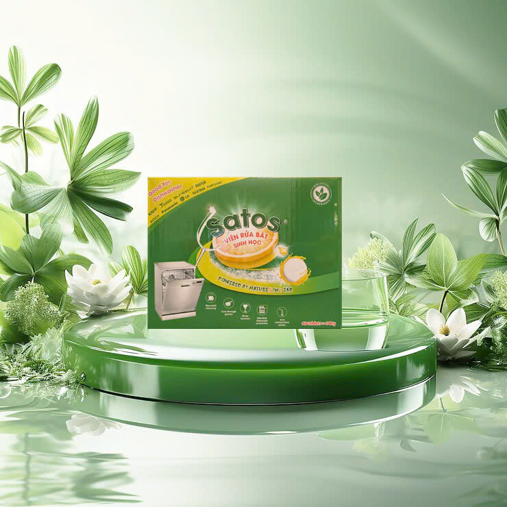 viên rửa bát sinh học satos