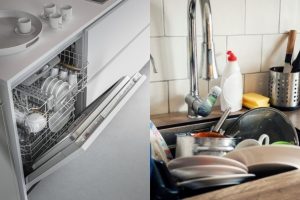 Sử dụng máy rửa bát tiết kiệm nước rửa tay