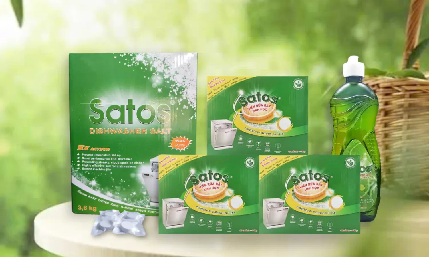 Viên rửa bát hữu cơ Satos
