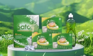 Viên rửa bát hữu cơ 5 trong 1 của Satos