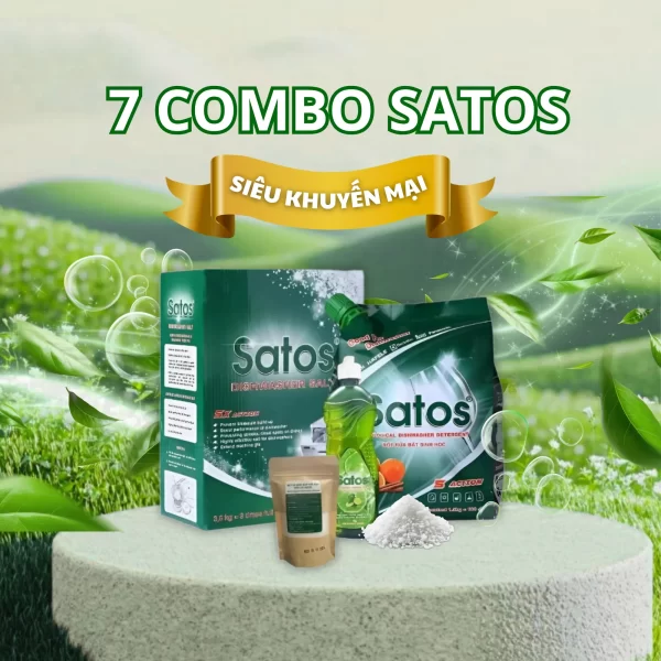 Combo sản phẩm rửa bát sinh học Satos