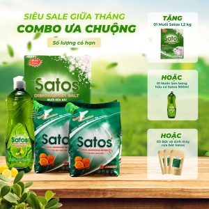 Combo sản phẩm rửa bát sinh học Satos