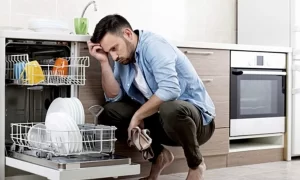 máy rửa bát có mùi sau khi rửa