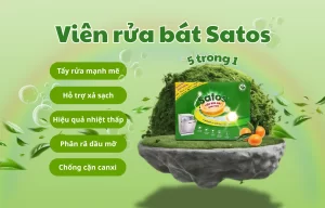 Viên rửa bát hữu cơ Satos