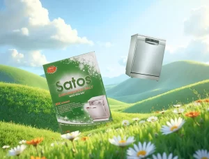 cách đổ muối vào máy rửa bát bosch