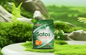 bột rửa bát hữu cơ satos