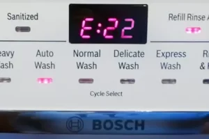 lỗi máy rửa bát bosch e22