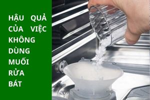 Hậu quả không dùng muối rửa bát