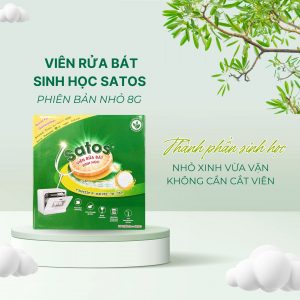 Viên rửa bát sinh học Satos mini 8g