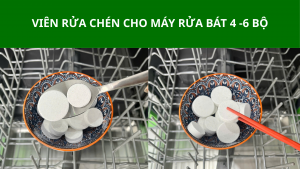 Viên rửa chén cho máy rửa bát 4-6 bộ